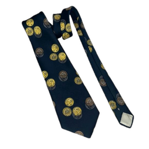 Hardy Amies Navy Coin Tie